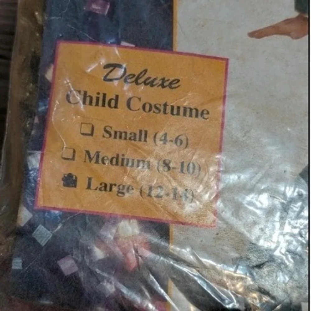 Glitter Clown Deluxe Child Costume Jester‎ Jumpsuit Teal Magenta Large 12-14